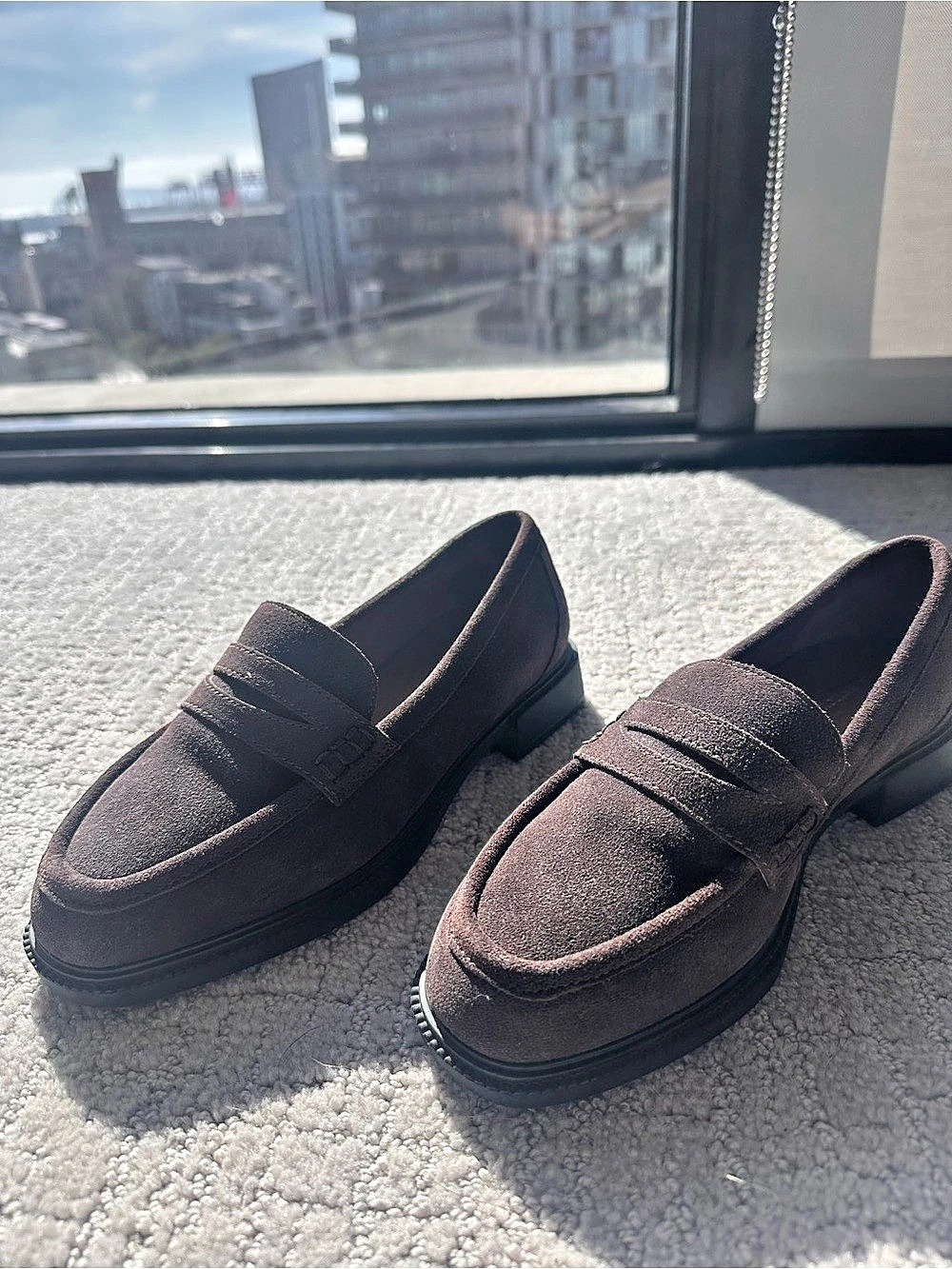 Intentionally blank Brown Penny Loafers Like New
